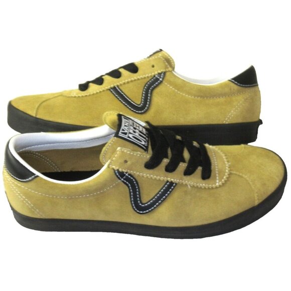 Vans Men's Sport Low Suede Antelope Brown Black Classic Skate shoes Sizes NIB - Picture 1 of 5
